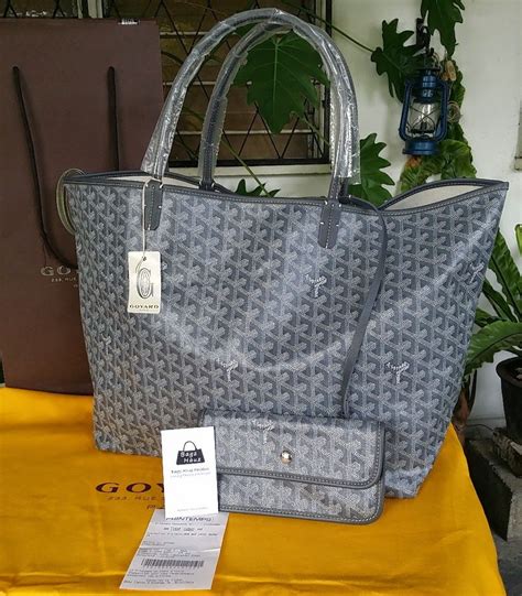 dark grey goyard|grey goyard carryall.